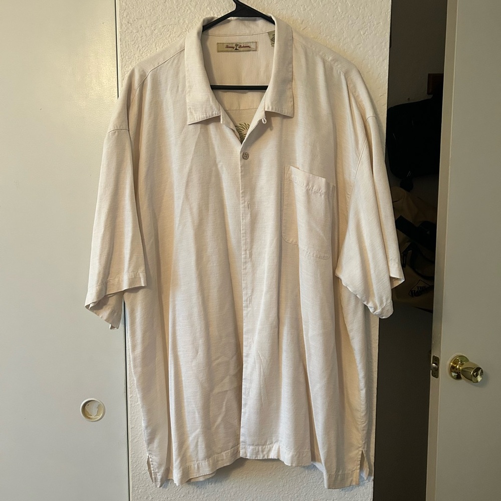 Tommy Bahama Cream Casual Button Down Shirt